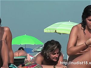 eyed this damsel on nude beach in Spain