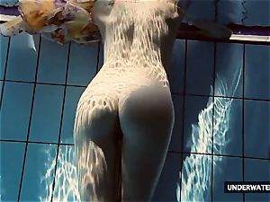 hot fat breasted nubile Lera swimming in the pool